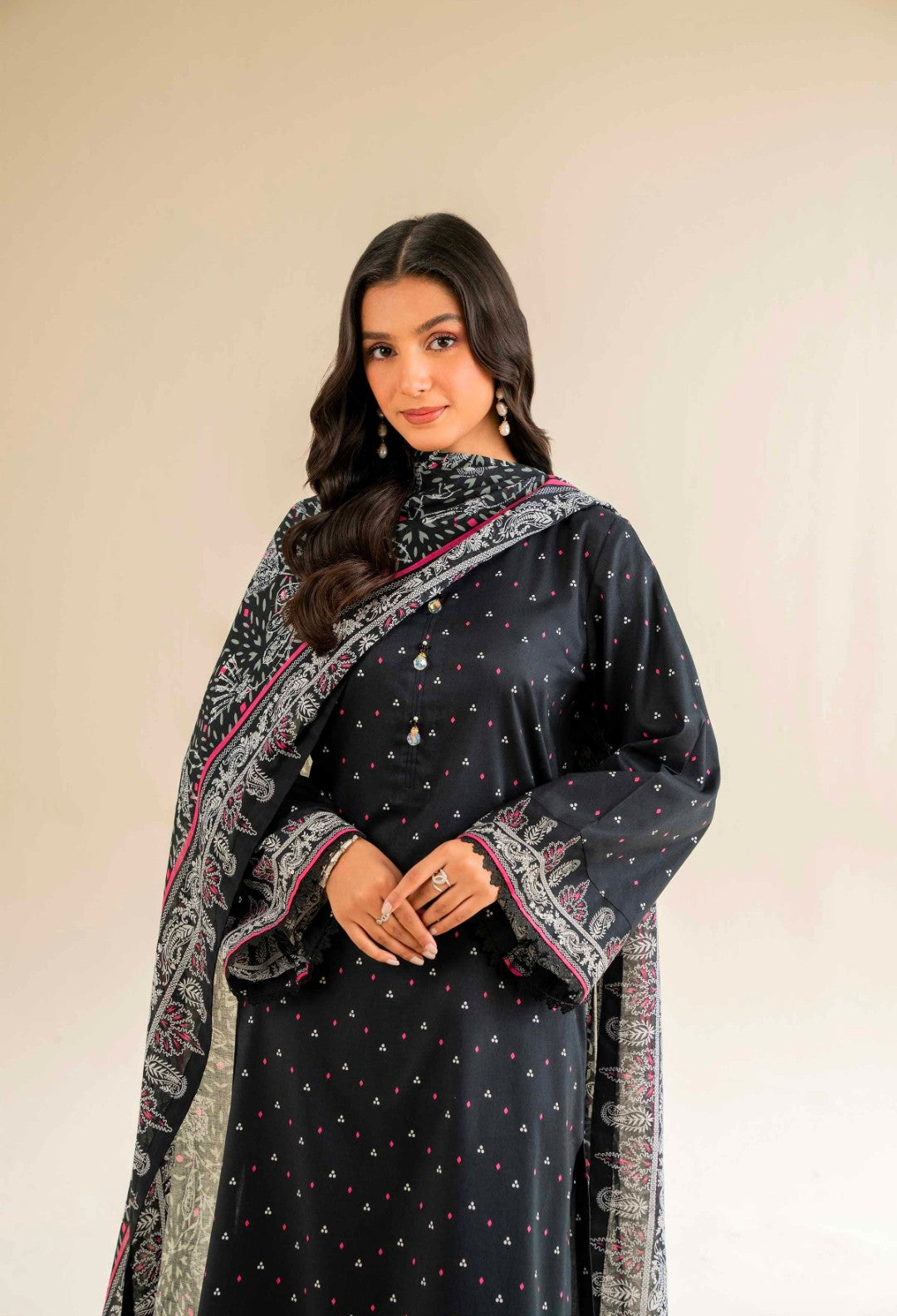Nishat printed 3 piece unstitched mulbery.pk