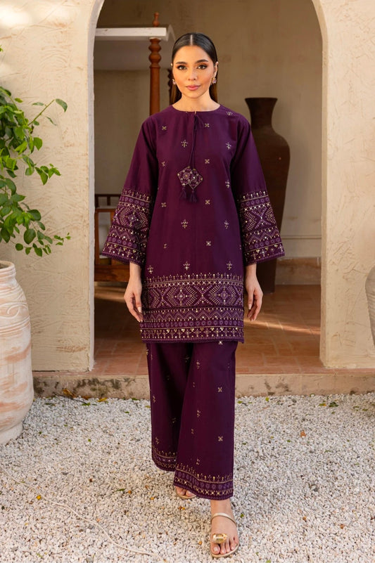 Batik 2 PC embroidered suit unstitched